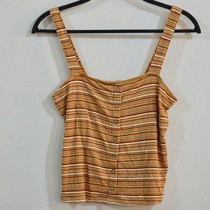 American eagle stripe ribbed tank